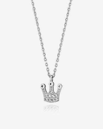 Sparkling Royal Crown CZ Pendant