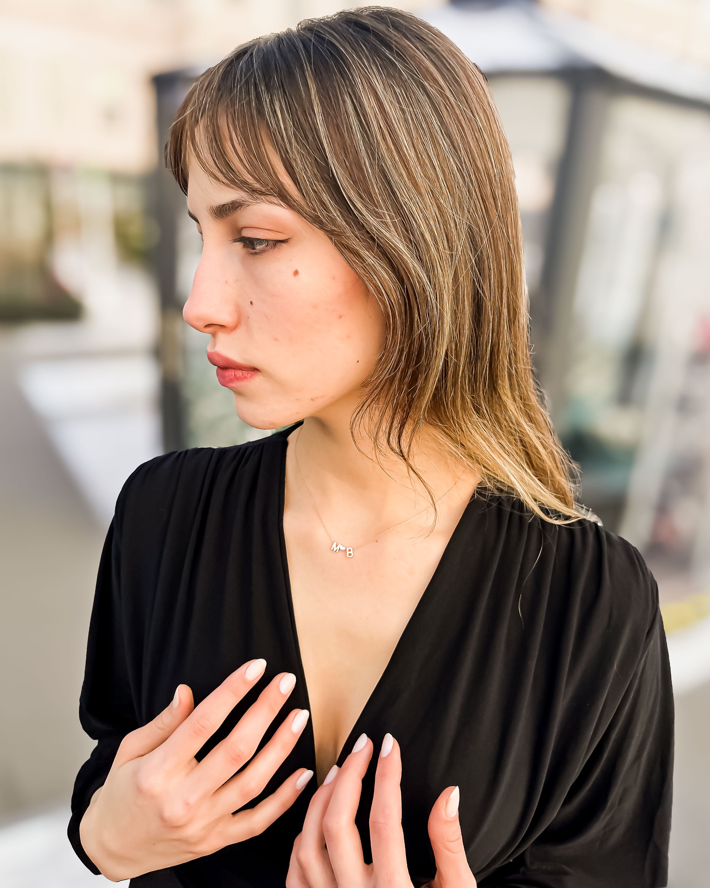 Personalised Multi Initial Heart Necklace - Sterling Silver