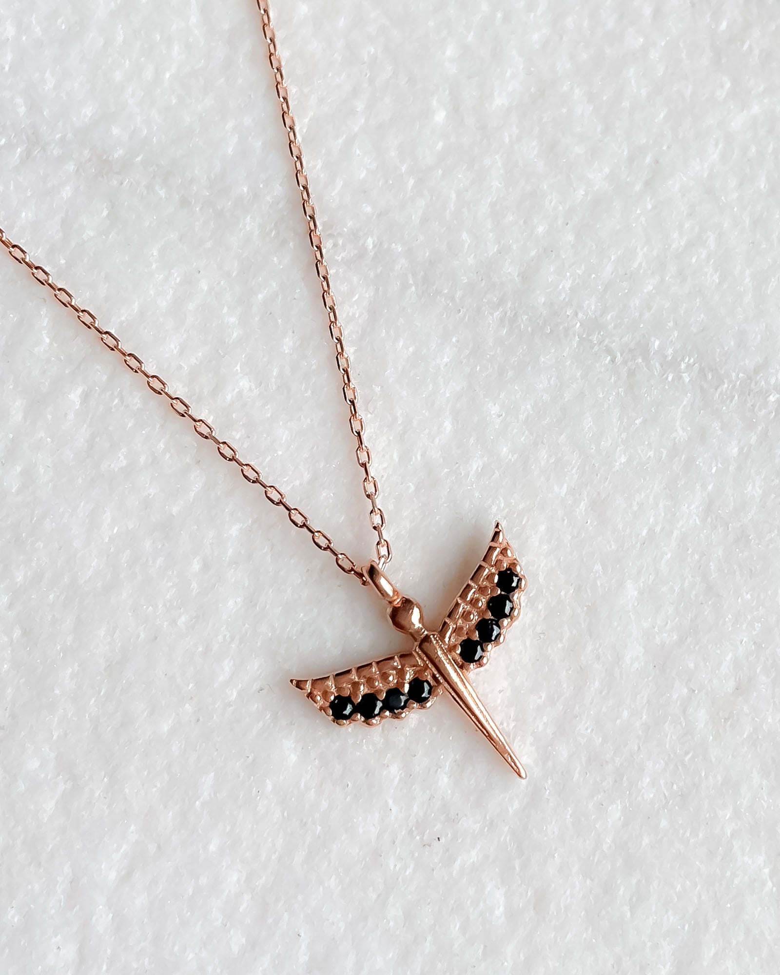 Baby Angel Necklace - Sterling Silver