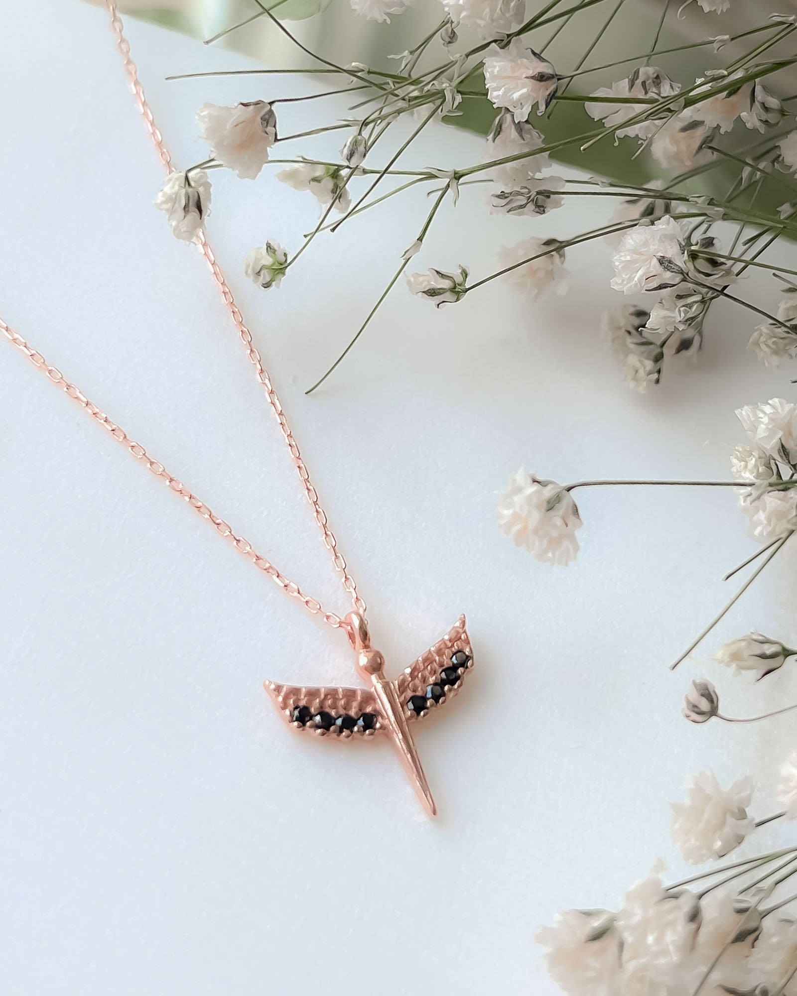 Baby Angel Necklace - Sterling Silver