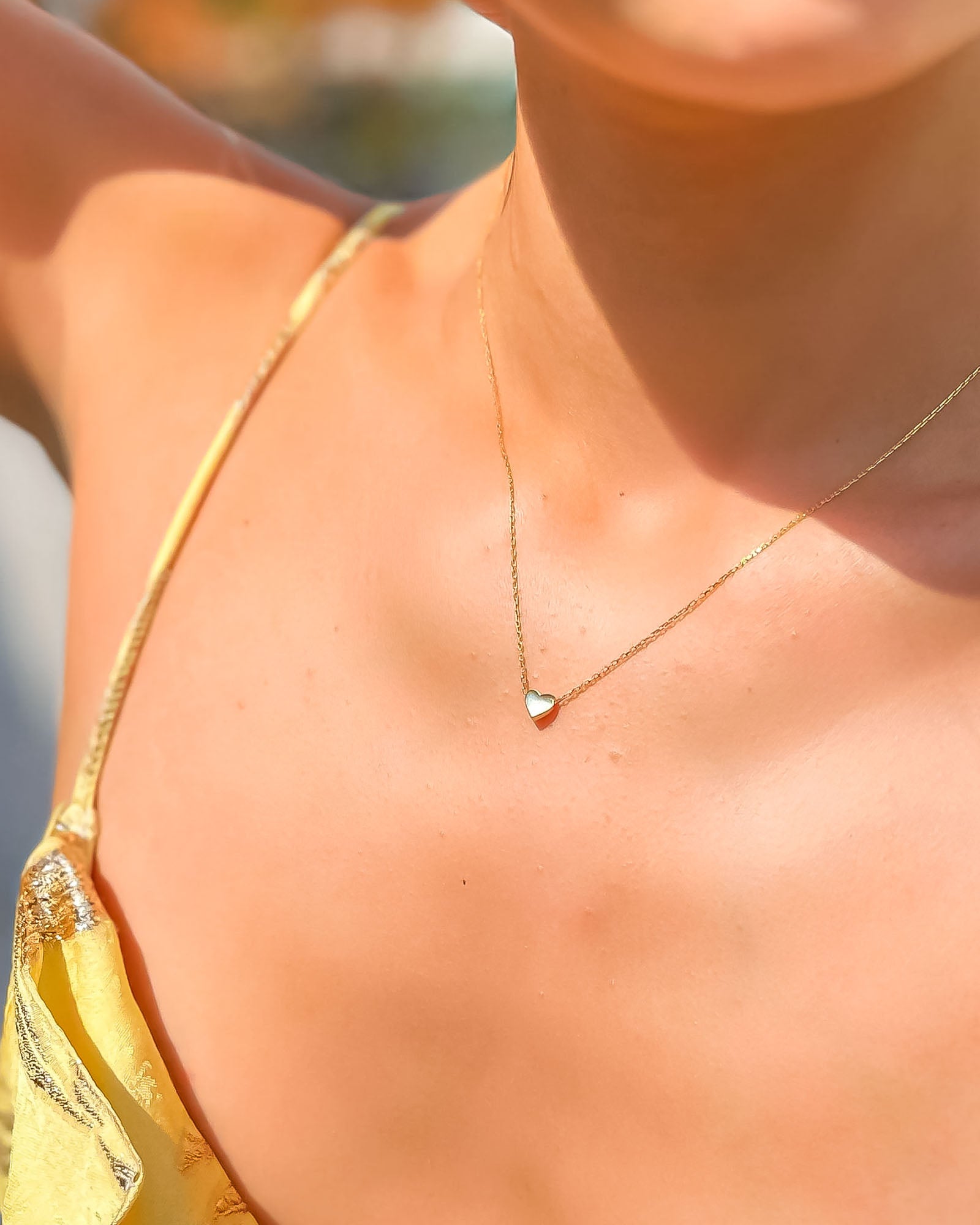 Dainty Heart Necklace - Sterling Silver