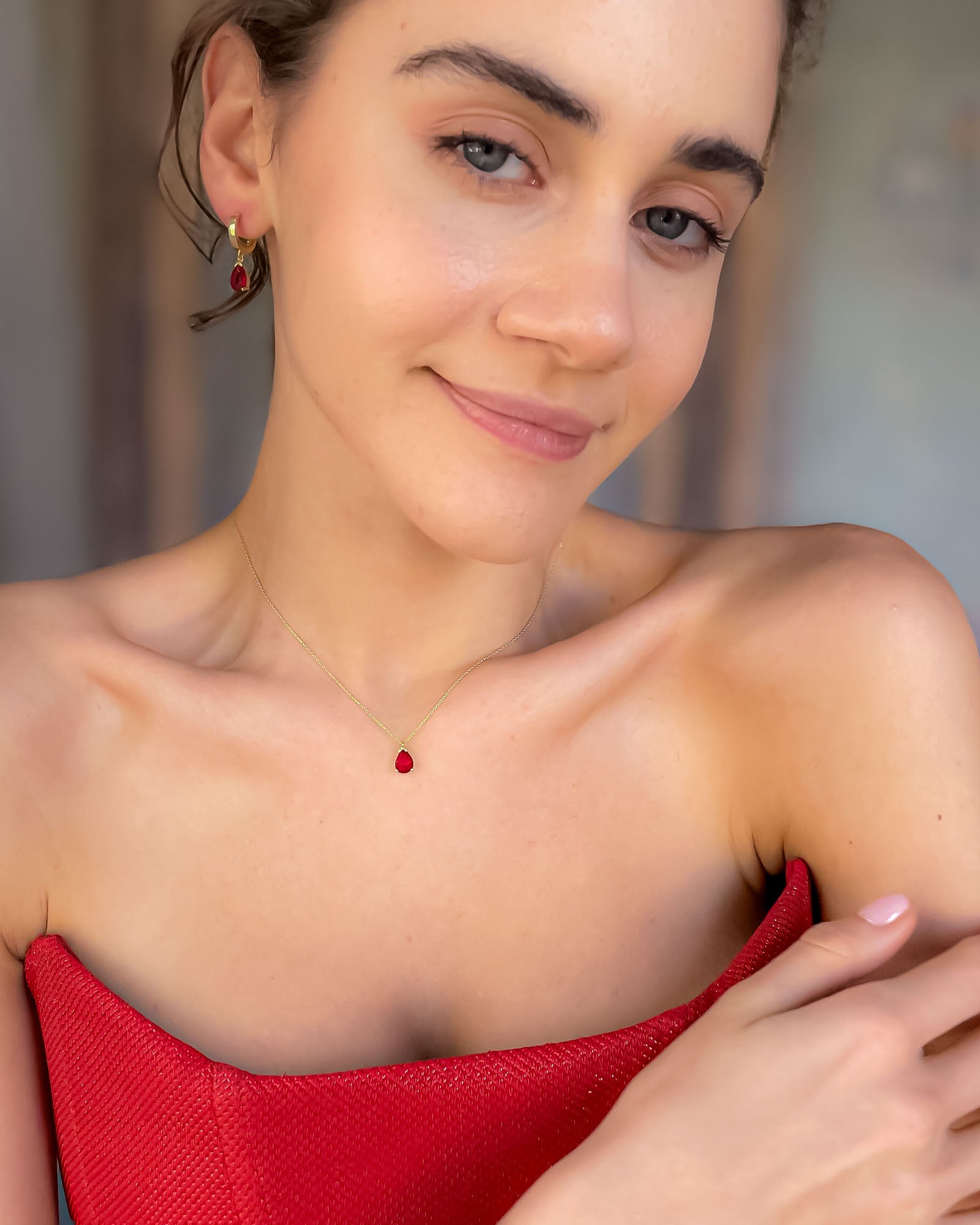 Birthstone Jewelry Set Silver - Sterling Silver