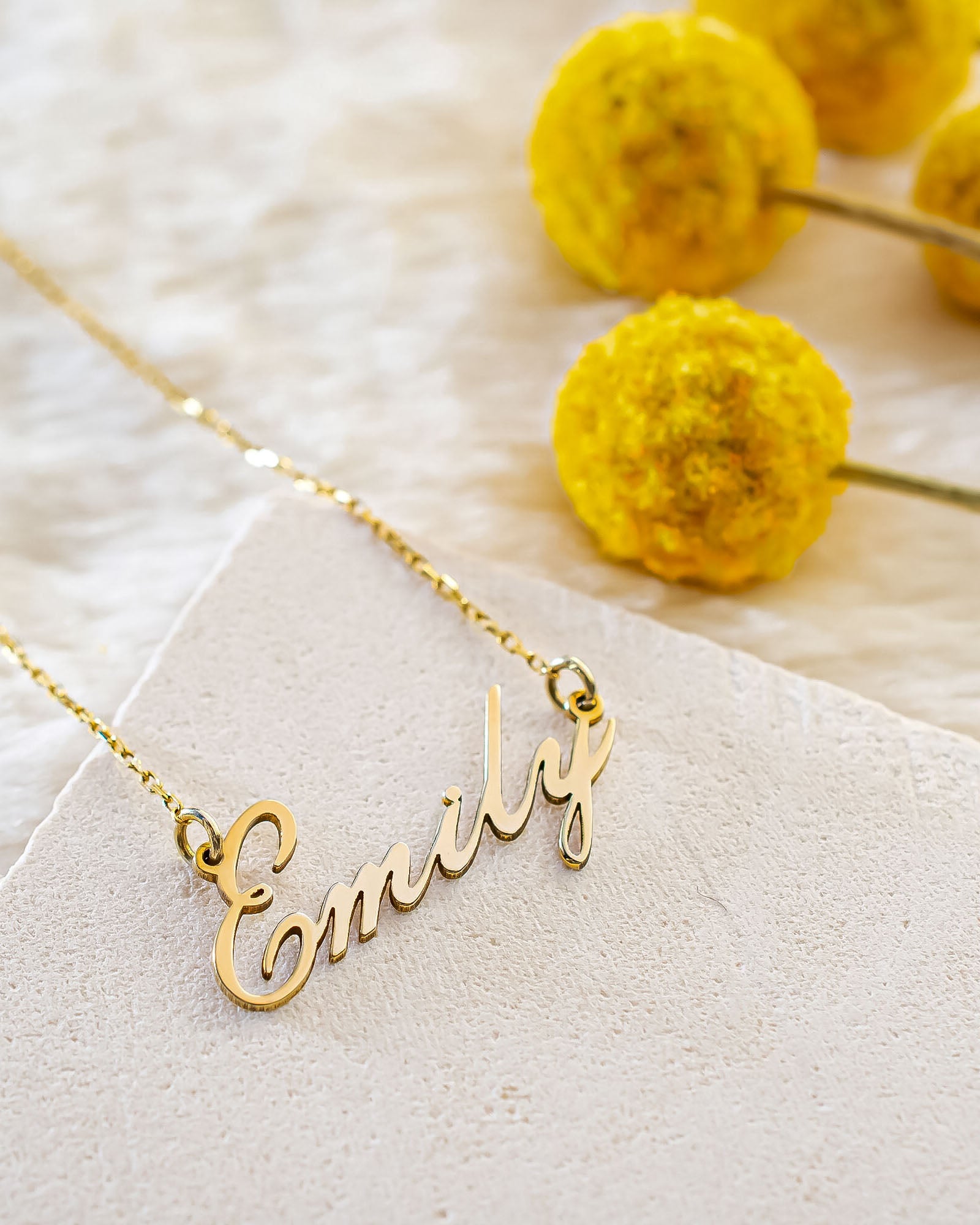 Personalised Minimalist Name Necklace - Sterling Silver
