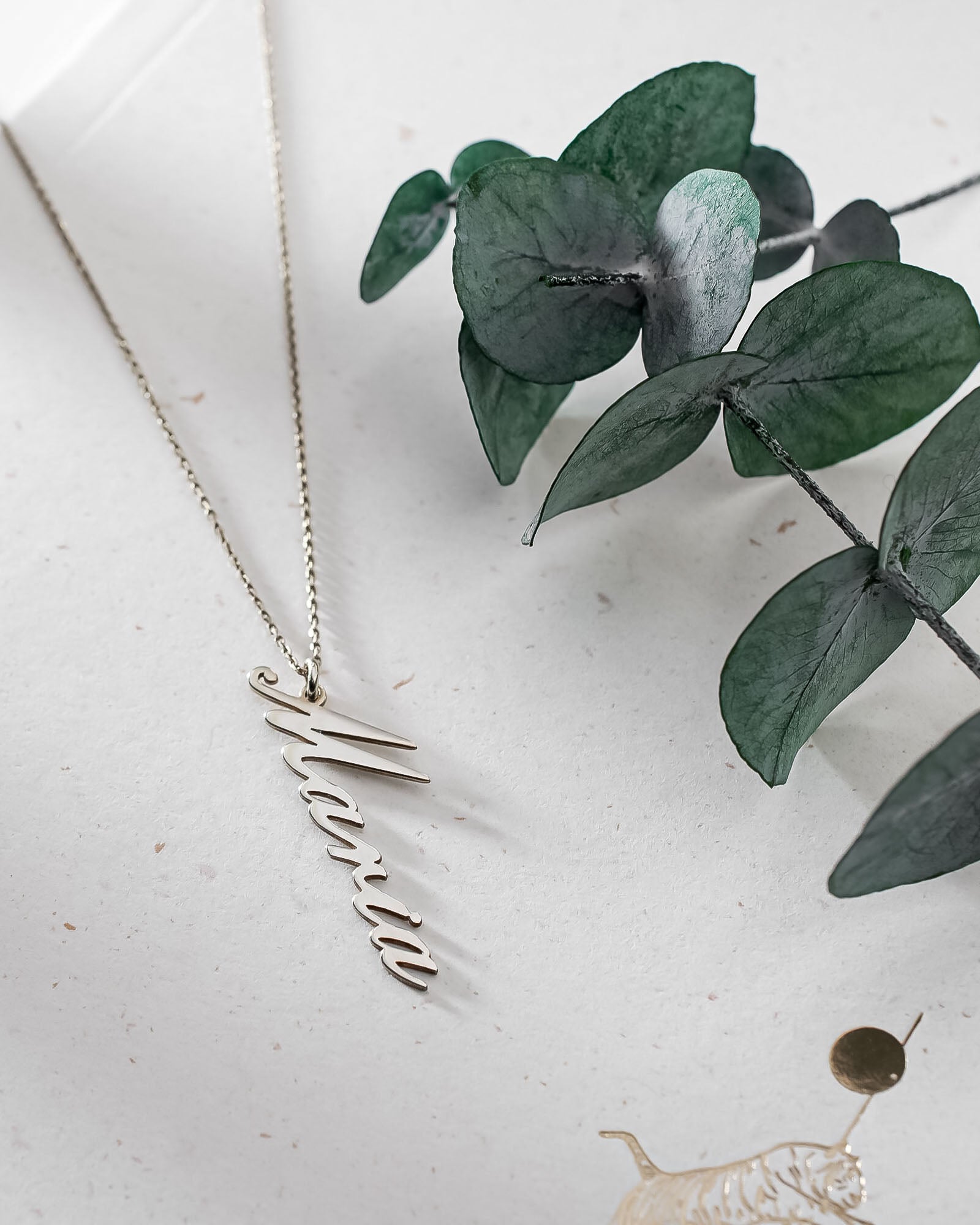 Personalised Minimalist Name Necklace - Sterling Silver