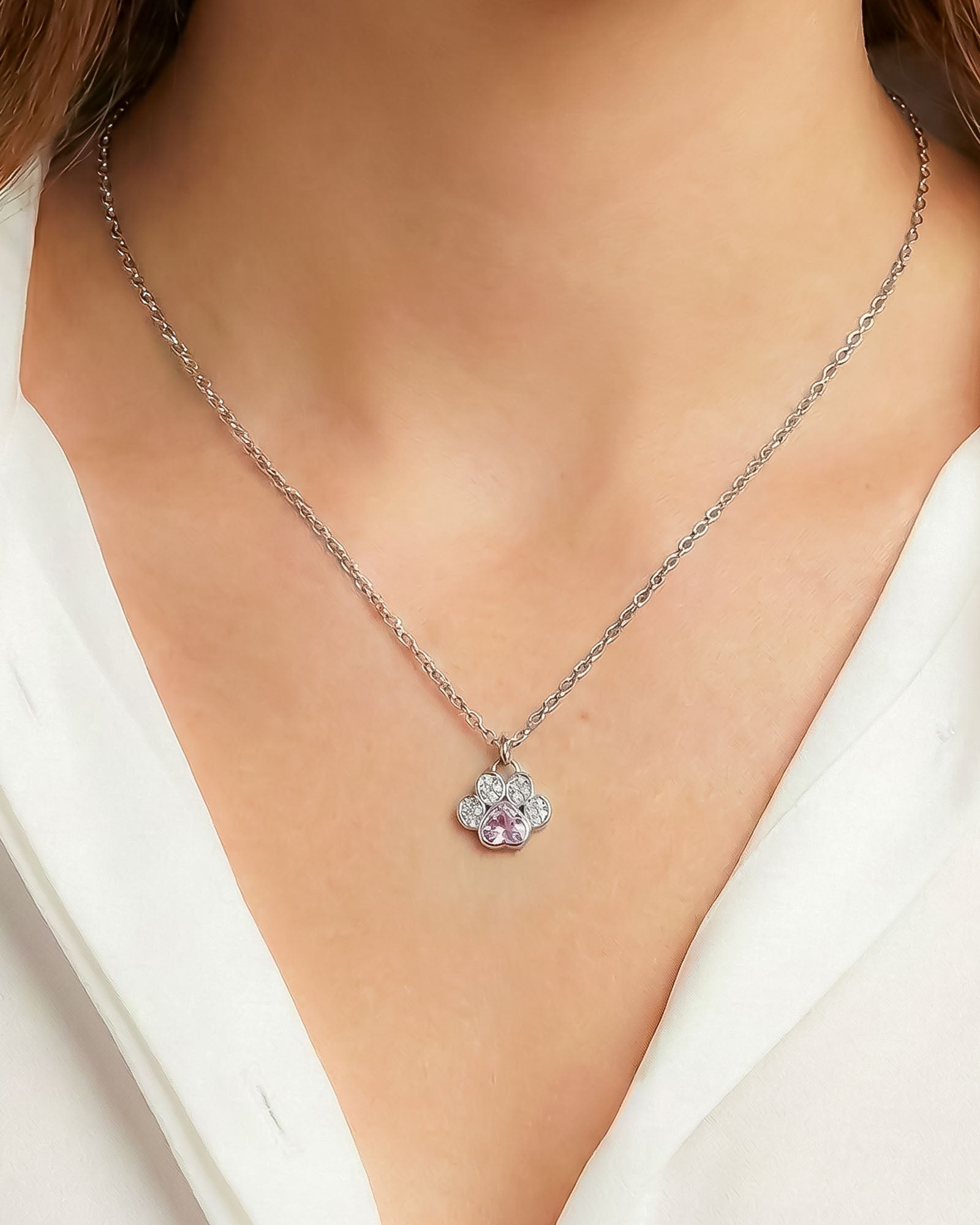 Minimal Paw Necklace