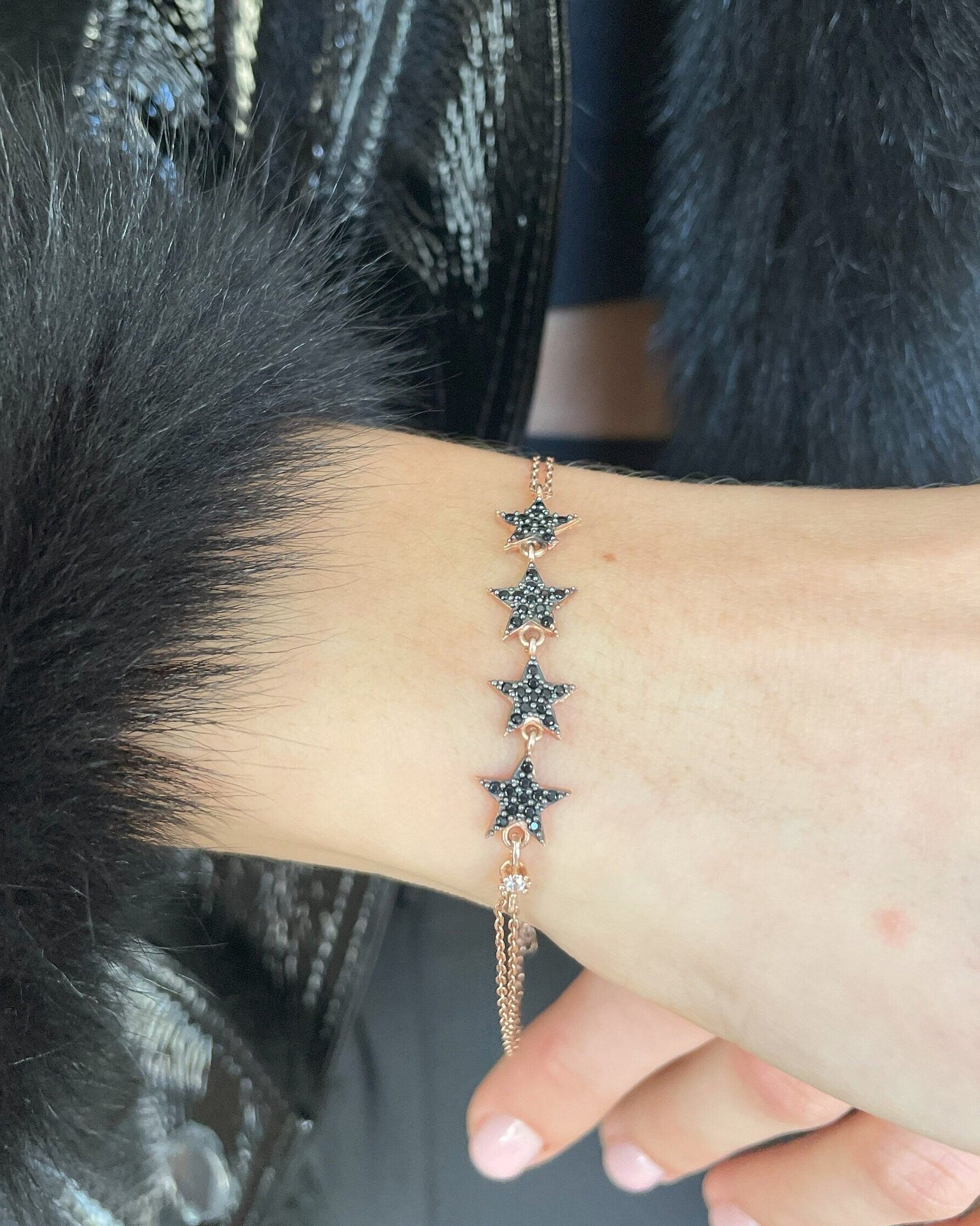 Star Chain Bracelet - Sterling Silver