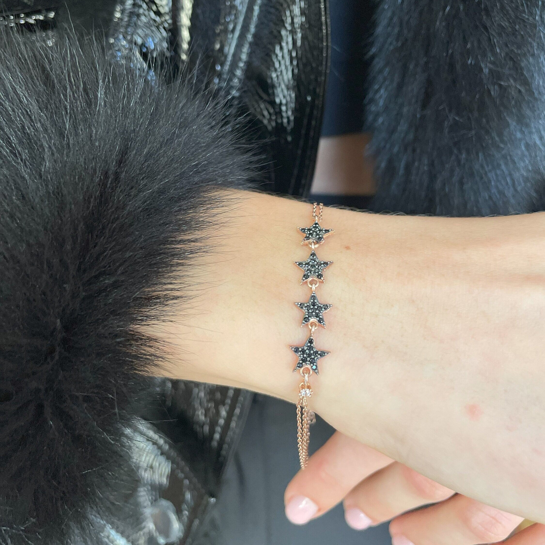 Star Chain Bracelet - Sterling Silver