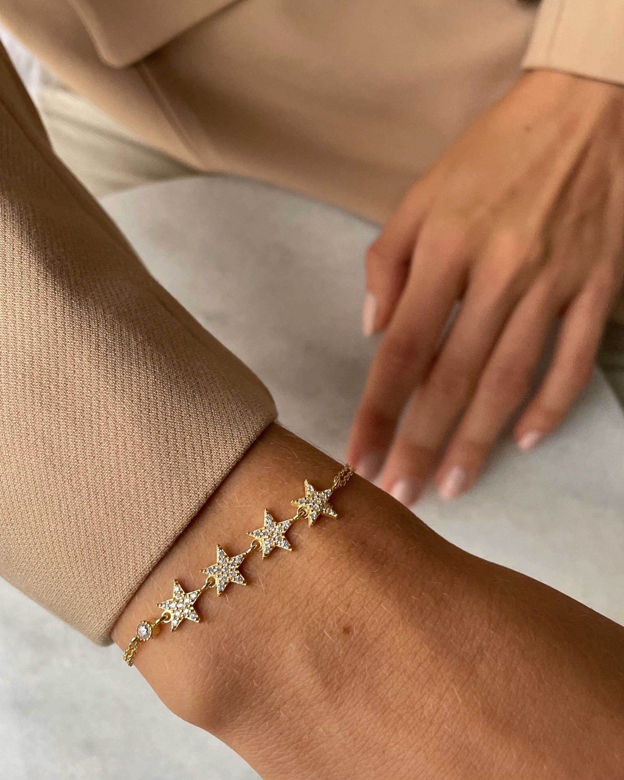 Star Chain Bracelet - Sterling Silver