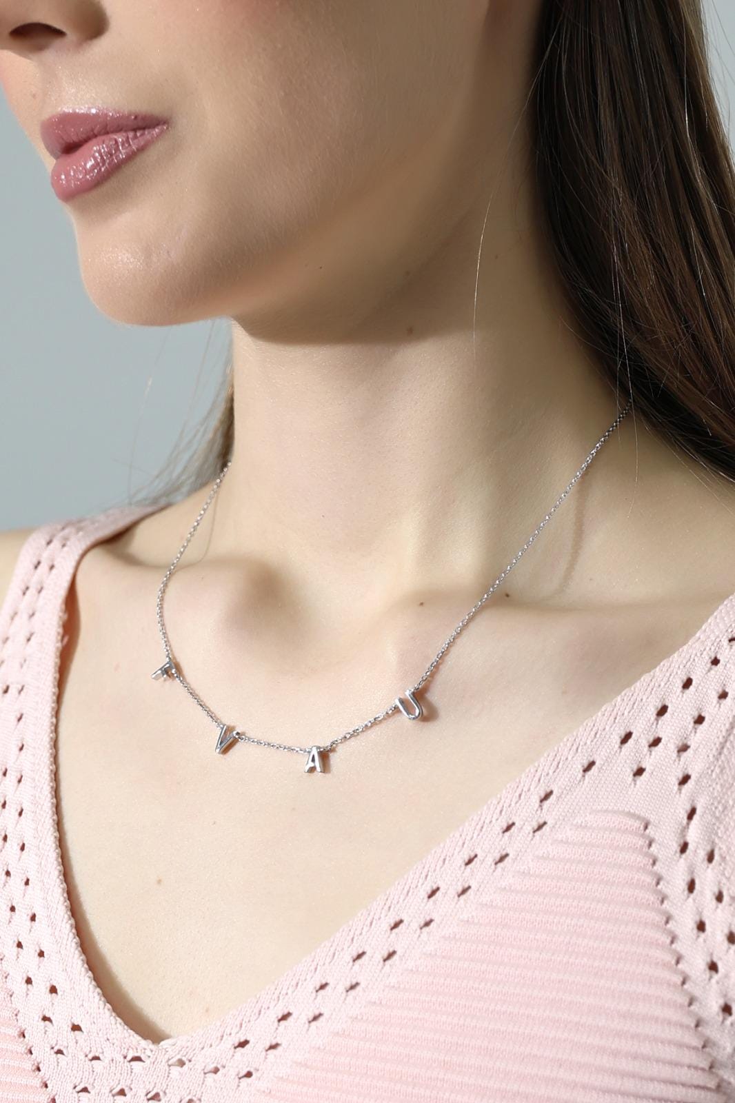 Personalized Multi-Initial Name Necklace - Sterling Silver