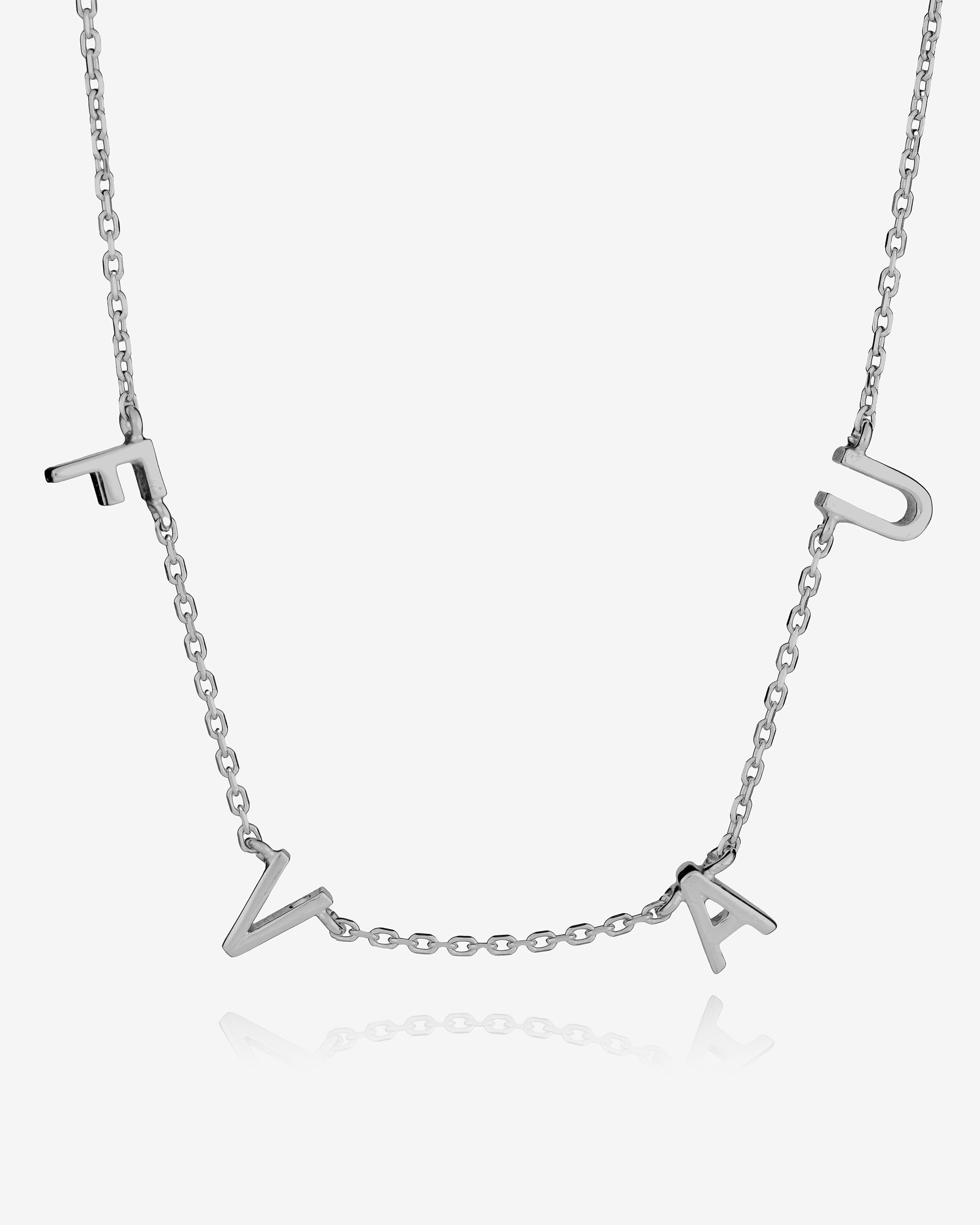 Personalized Multi-Initial Name Necklace - Sterling Silver