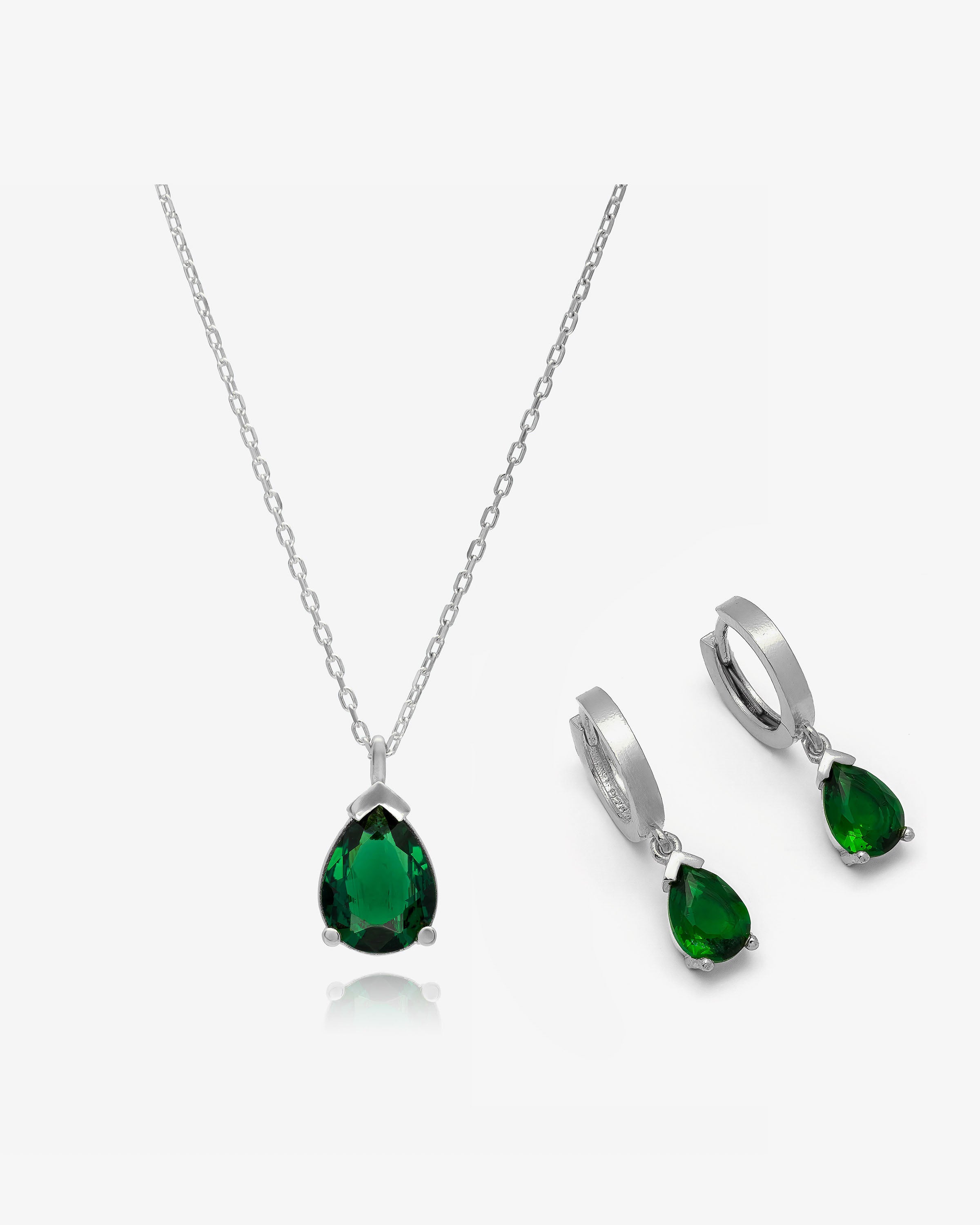 Birthstone Jewelry Set Silver - Sterling Silver