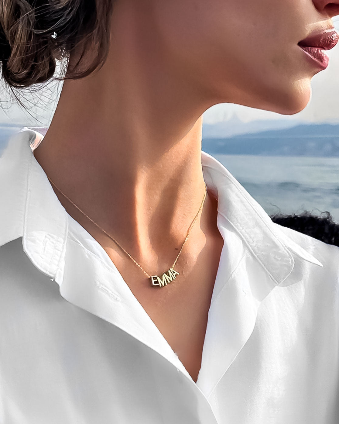 Personalised Name Necklace - Sterling Silver