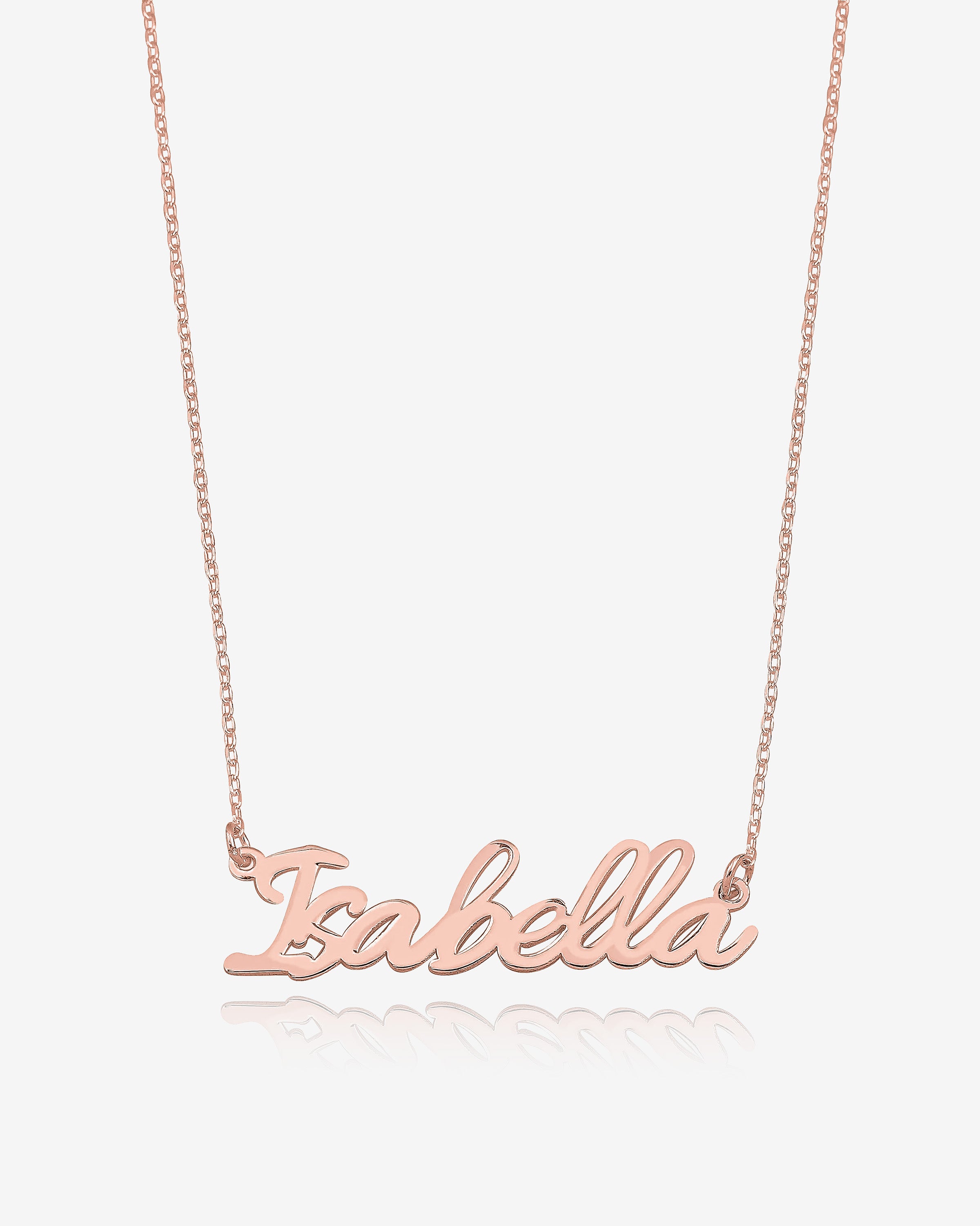 Personalised Minimalist Name Necklace - Sterling Silver