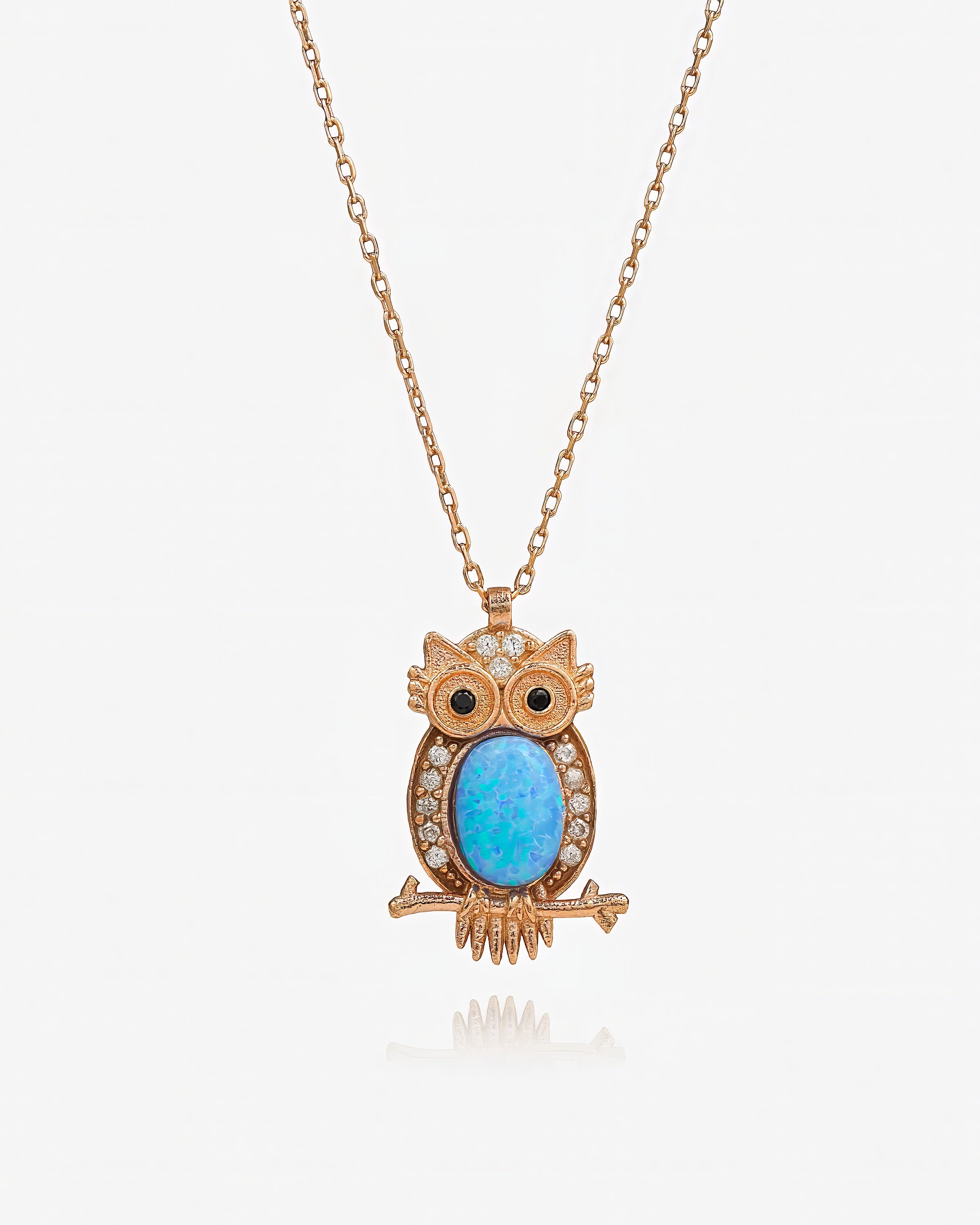 Owl Wisdom Necklace - Sterling Silver