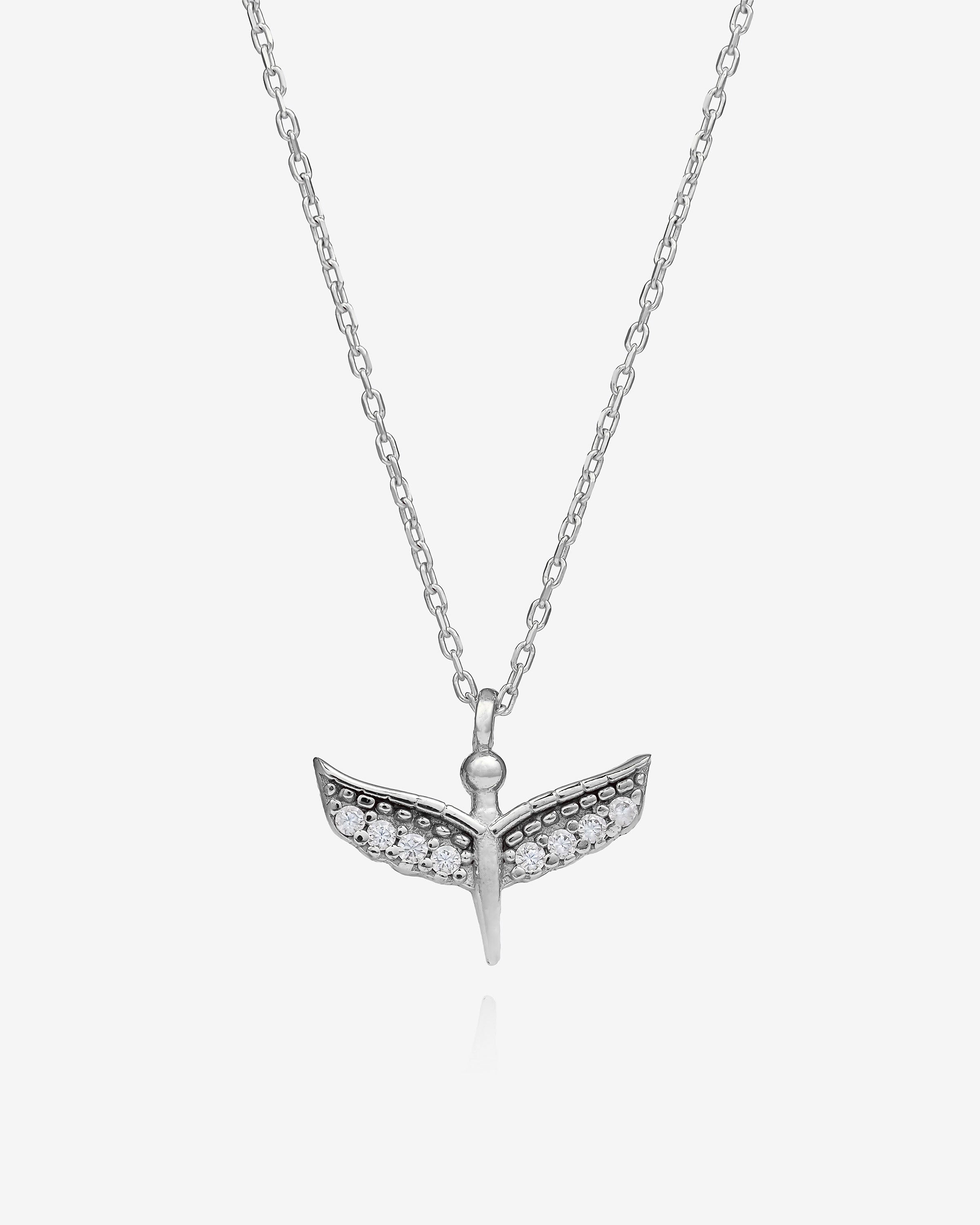 Baby Angel Necklace - Sterling Silver