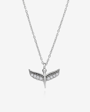 Baby Angel Necklace - Sterling Silver