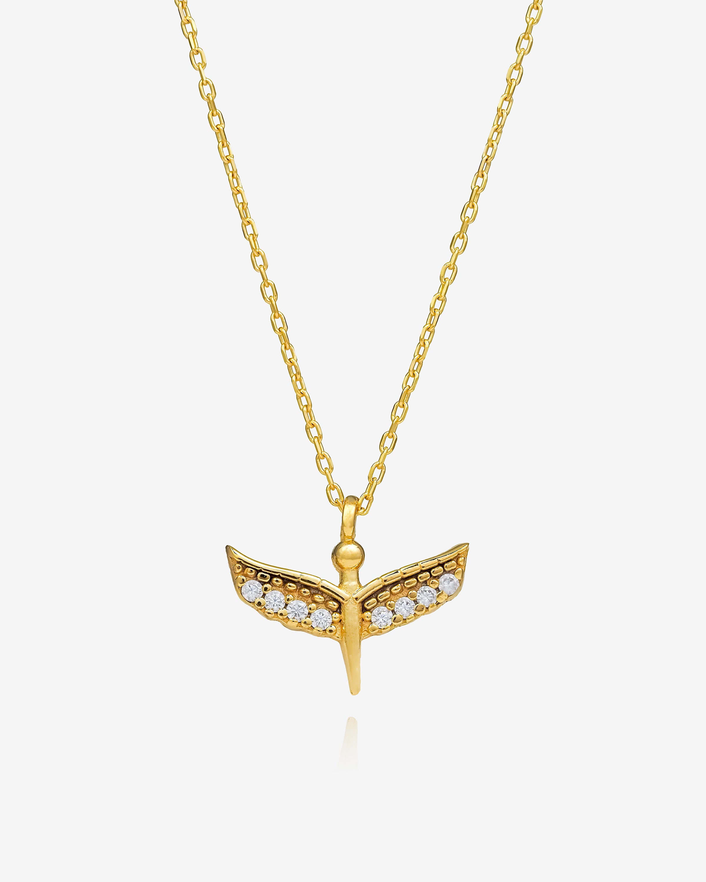 Baby Angel Necklace - Sterling Silver