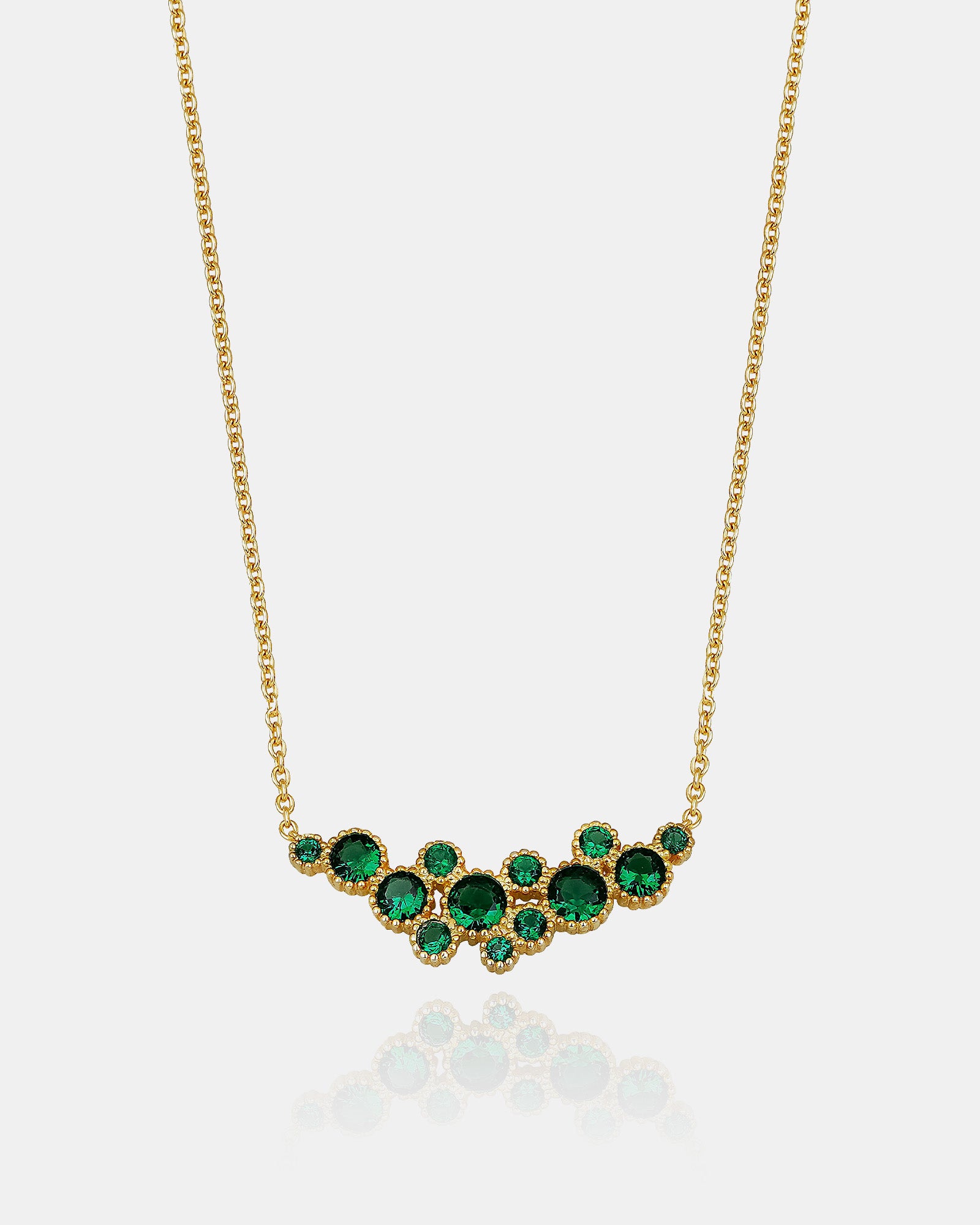 Rainbow Gemstone Necklace - Sterling Silver