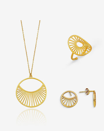 Antique Daylight Jewelry Set - Sterling Silver