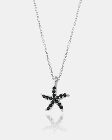 Tiny Starfish Necklace - Sterling Silver