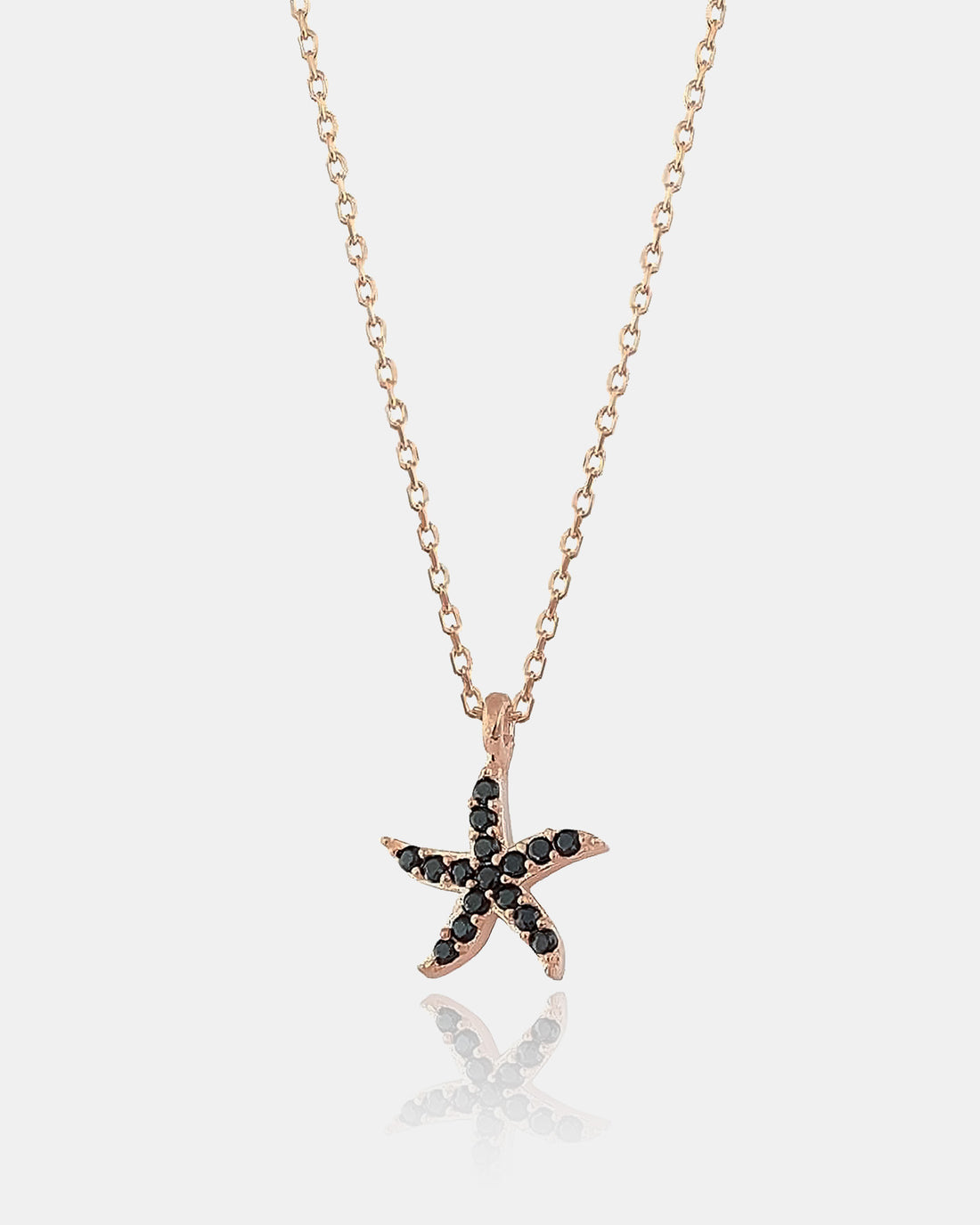 Tiny Starfish Necklace - Sterling Silver