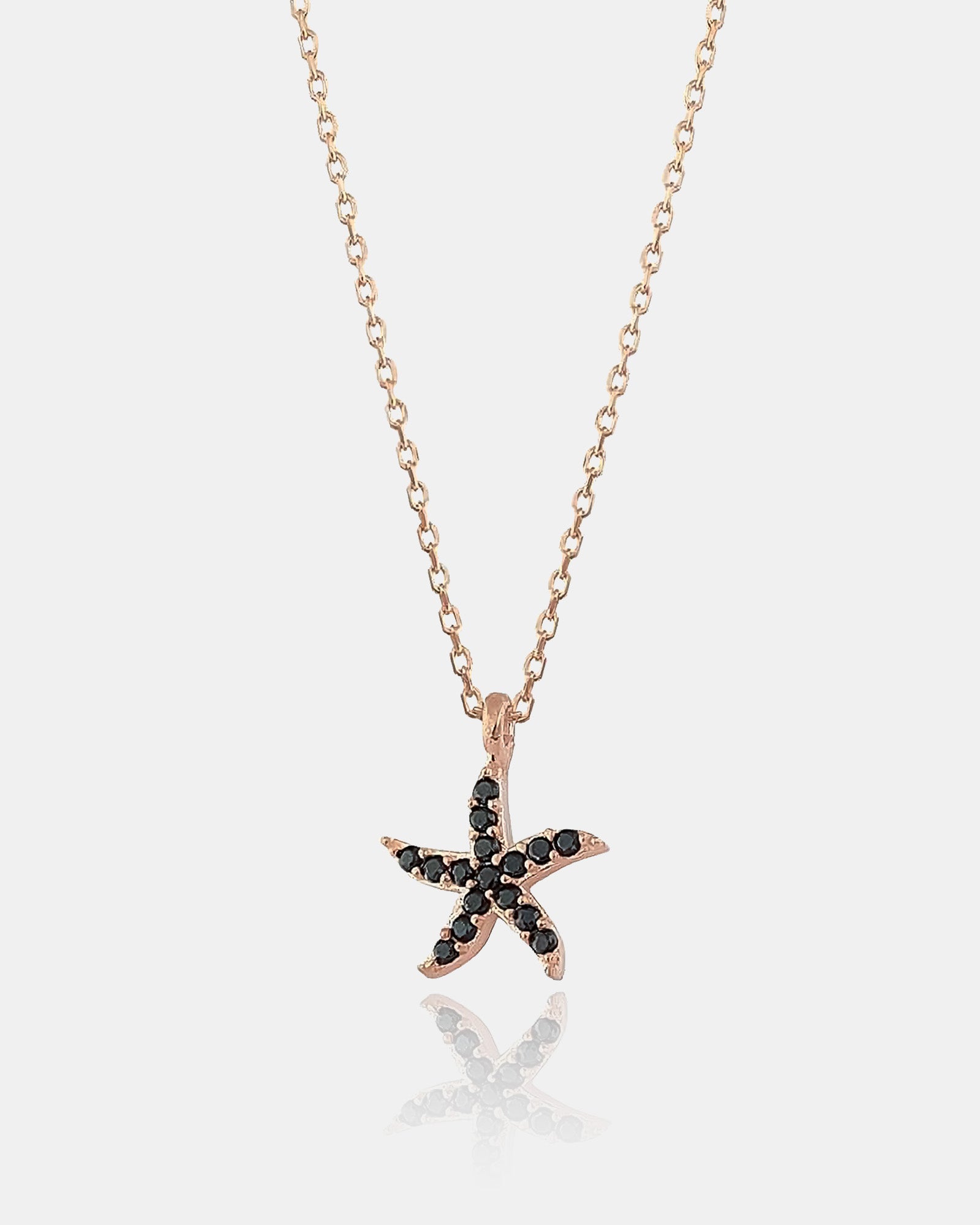 Tiny Starfish Necklace - Sterling Silver