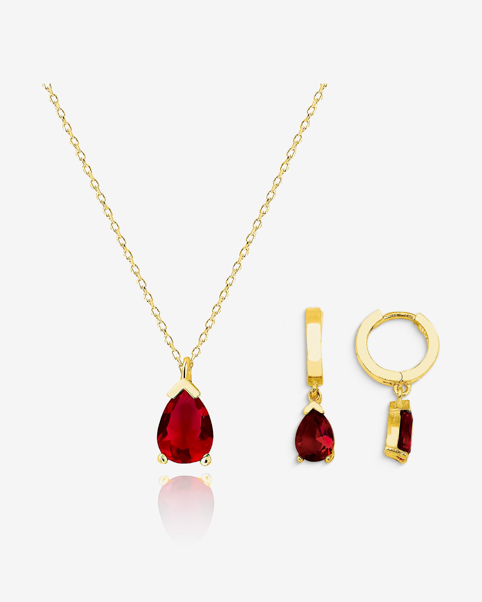 Birthstone Jewelry Set Gold - Sterling Silver