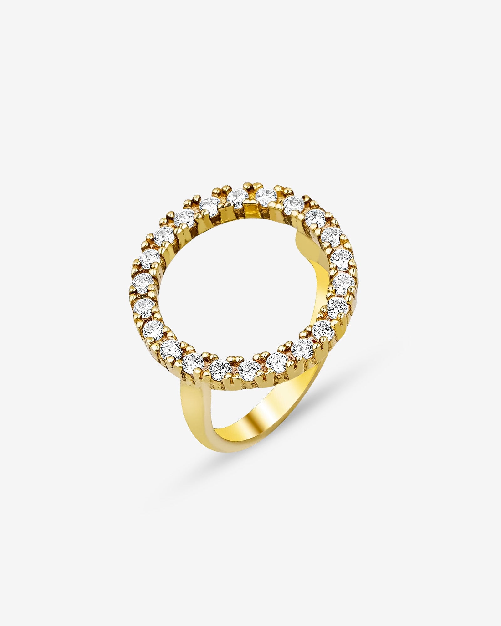 CZ Halo Jewelry Set - Sterling Silver