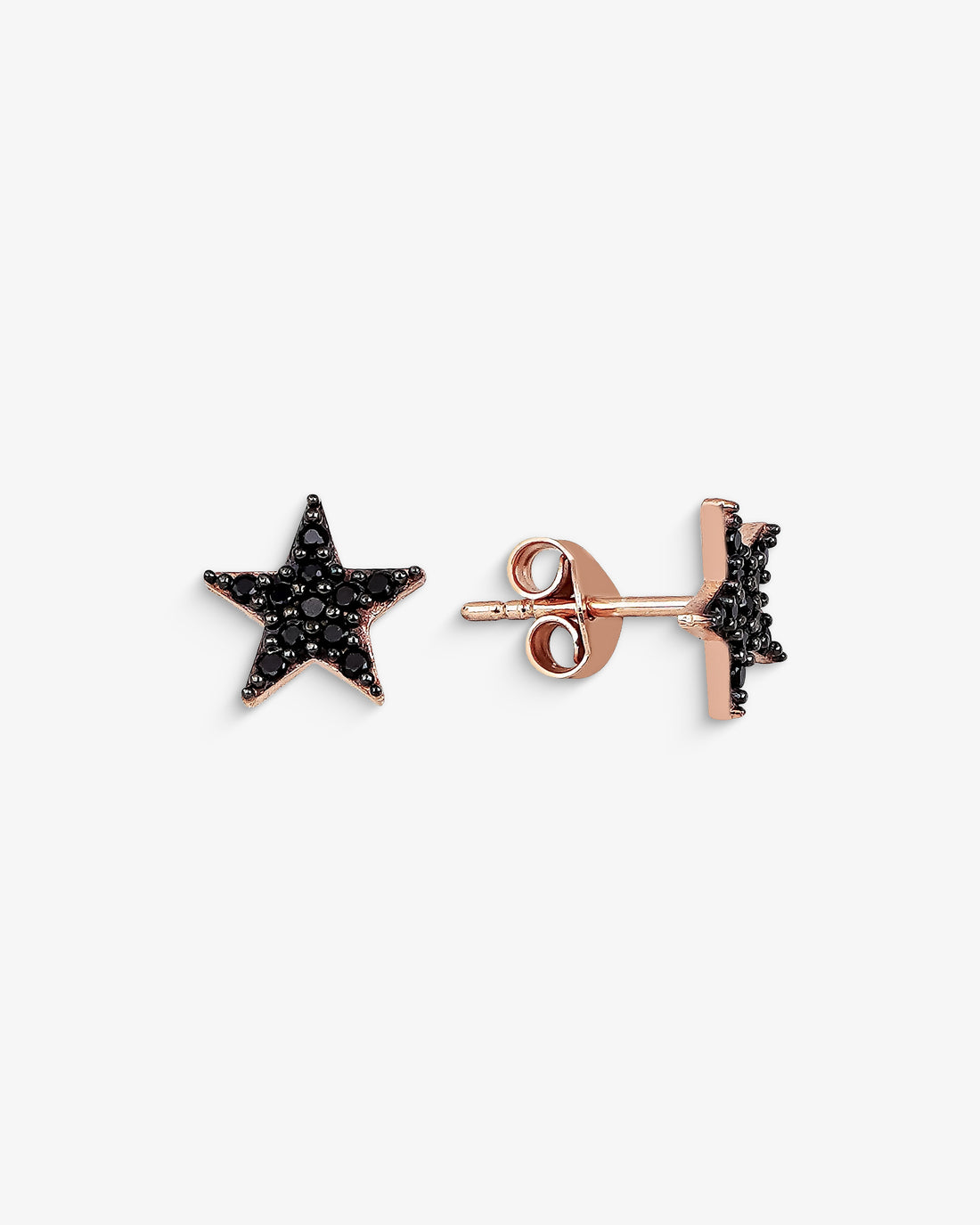 Sparkling Star Stud Earrings - Sterling Silver