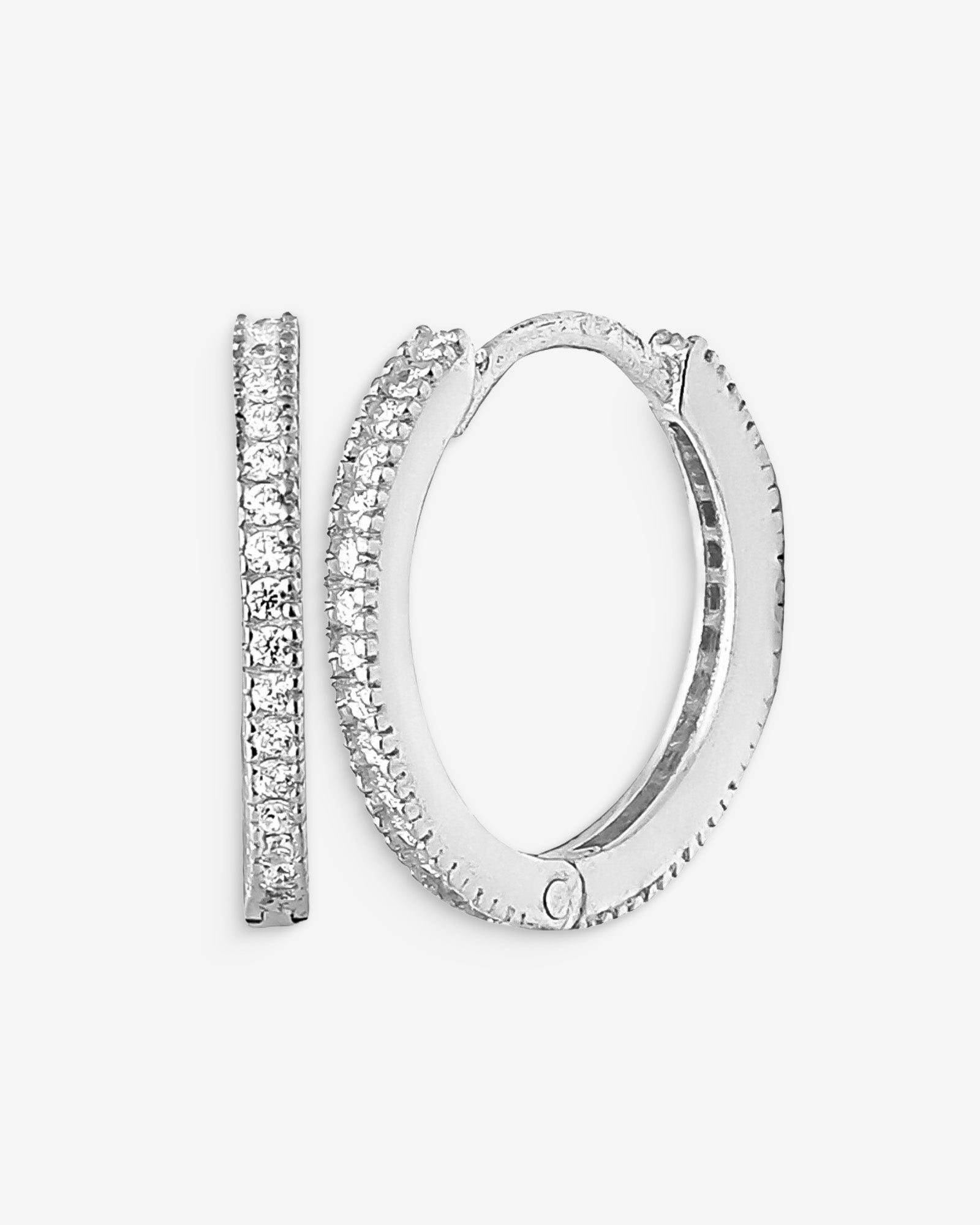 Tiny Silver Hoop Earrings - Sterling Silver