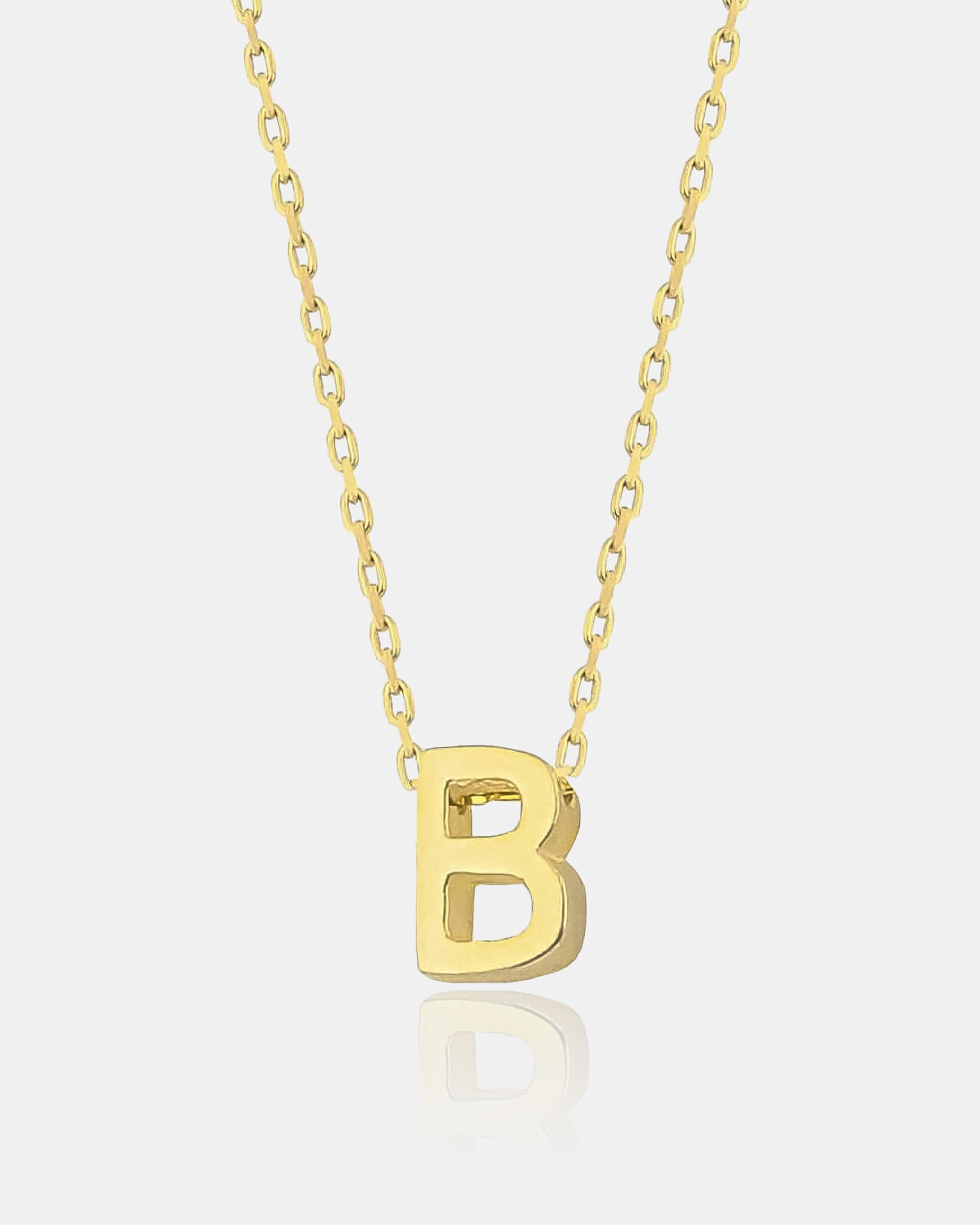 Personalized Initial Letter Necklace - Sterling Silver