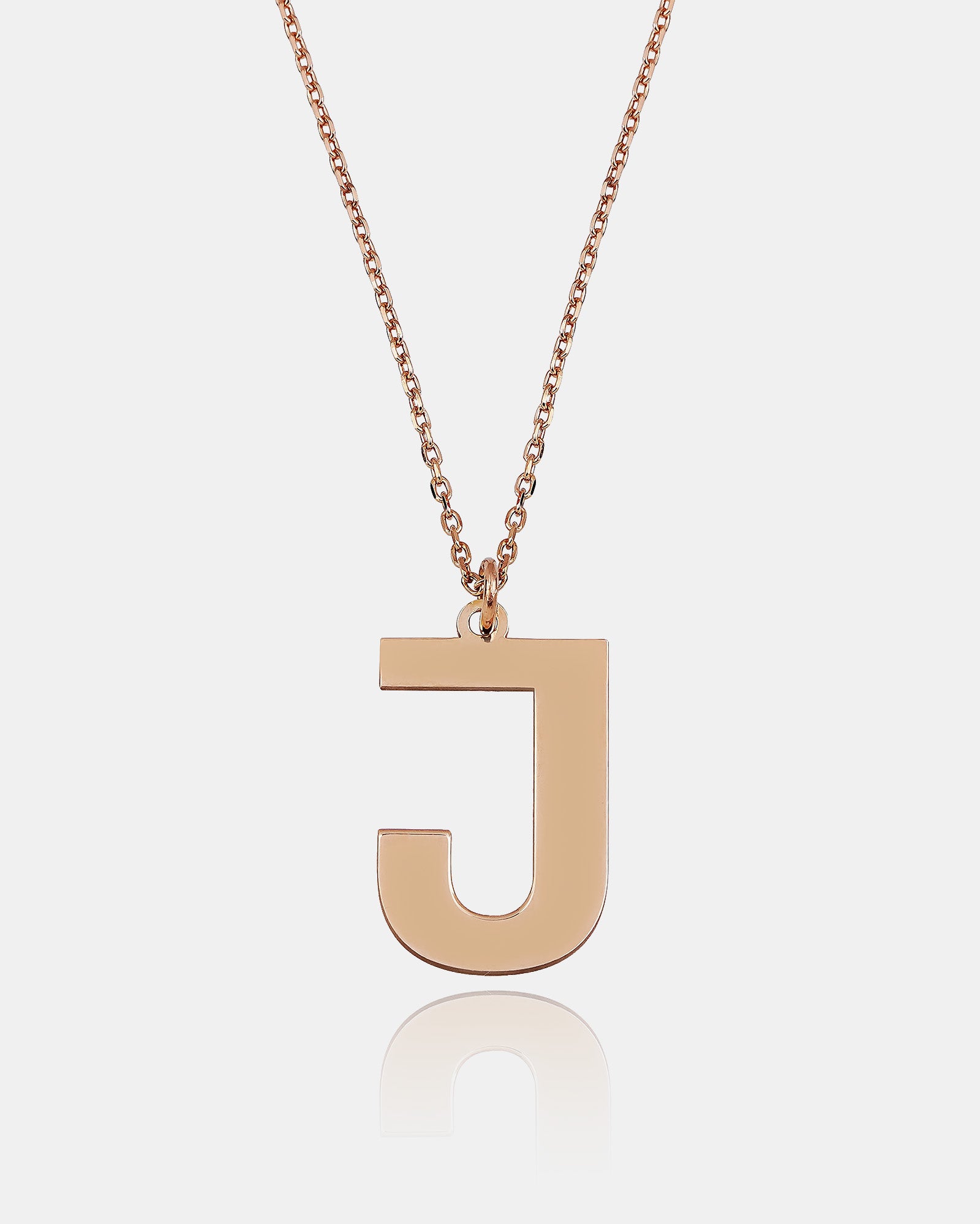 Laser Cut Initial Necklace - Sterling Silver