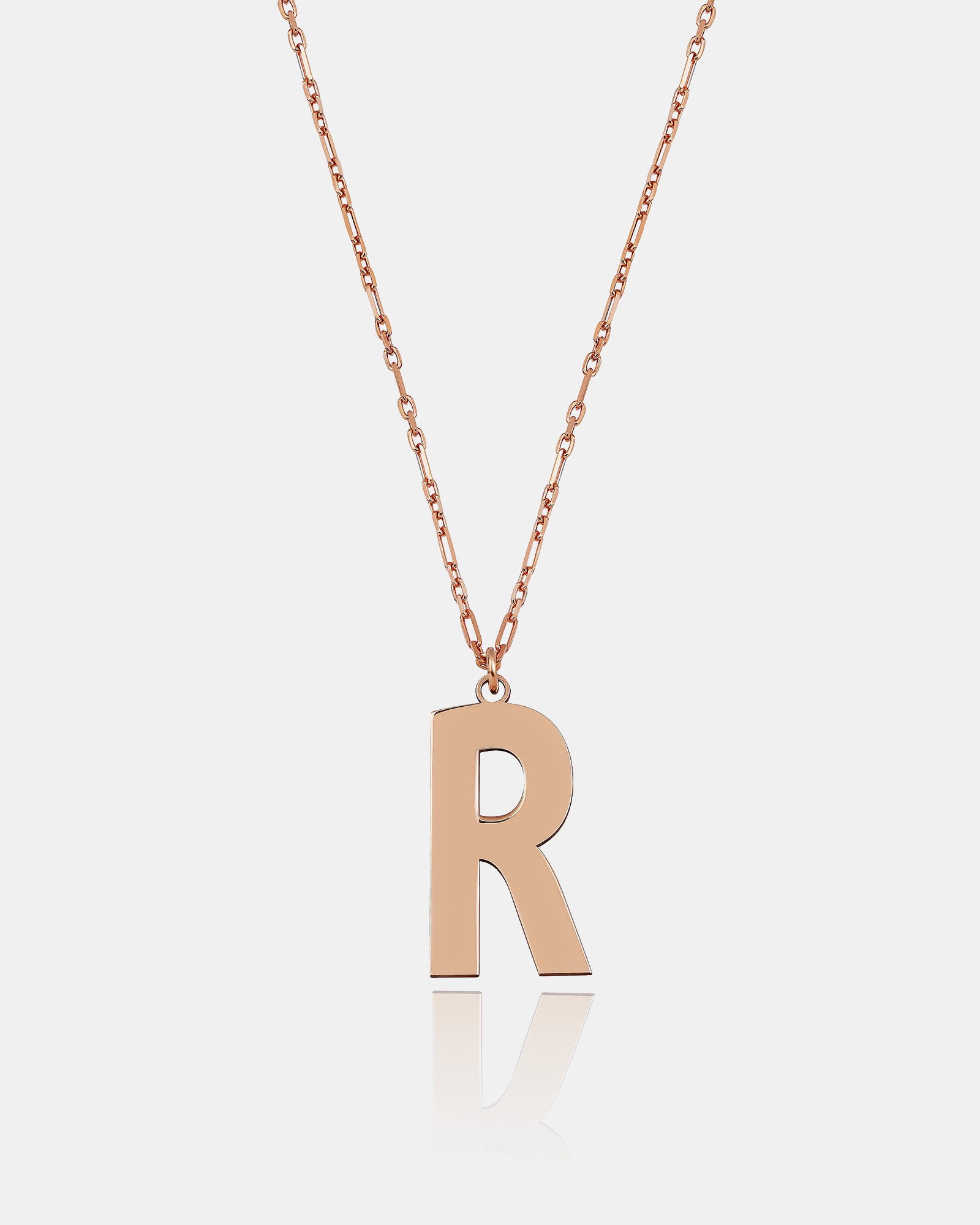 Laser Cut Initial Necklace - Sterling Silver